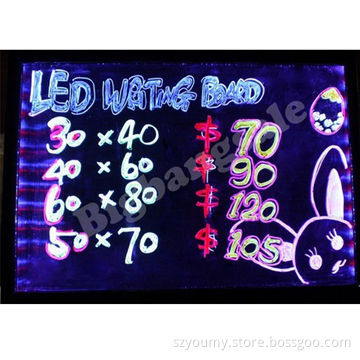 60 x 80cm LED Writing Board Fluorescent Advertising Promotion